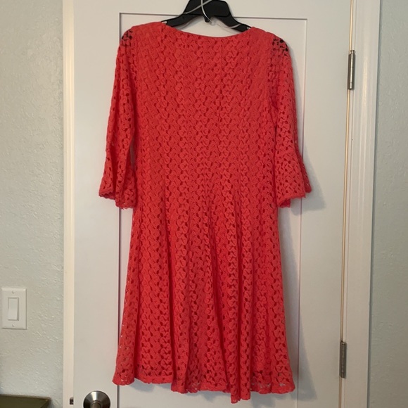 Roz & Ali pink crochet dress - Picture 4 of 6